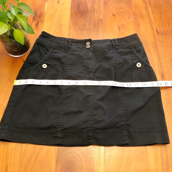 Jessica Y2K Mini Cargo Grunge Medium to Low Rise Black Mini A Line Skirt. Size 8 - Picture 12 of 14